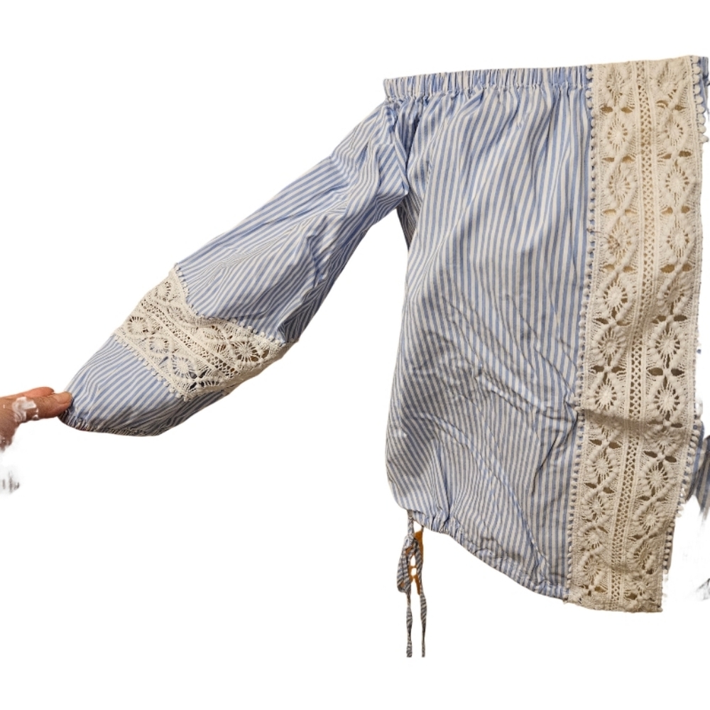 Lumbered Crochet Trim Top - Picture 7 of 12
